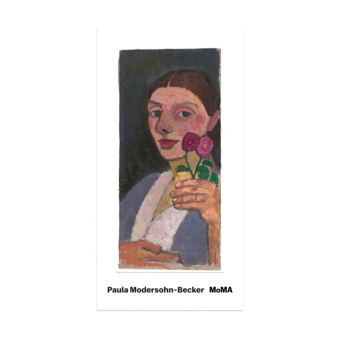 Paula Modersohn-Becker: Self-Portrait with Two Flowers Poster