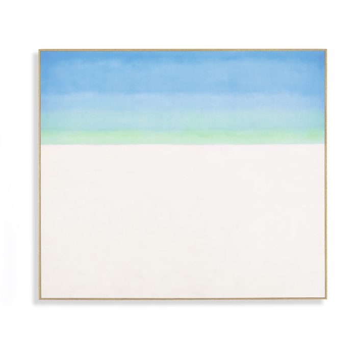 Georgia O’Keeffe: Sky with Flat White Cloud Framed Print