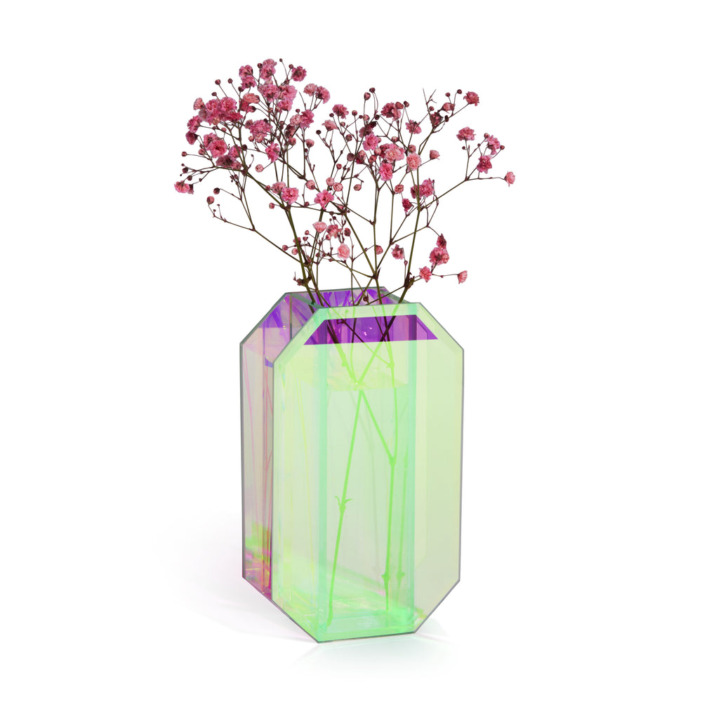 Mirage Glass Vase – Octagon