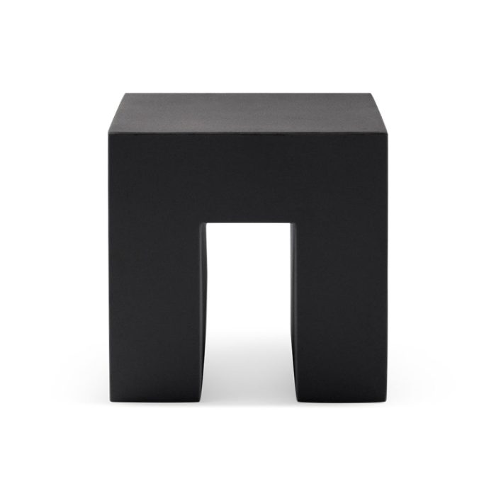 Vignelli Cube Stool from Heller – Dark Gray
