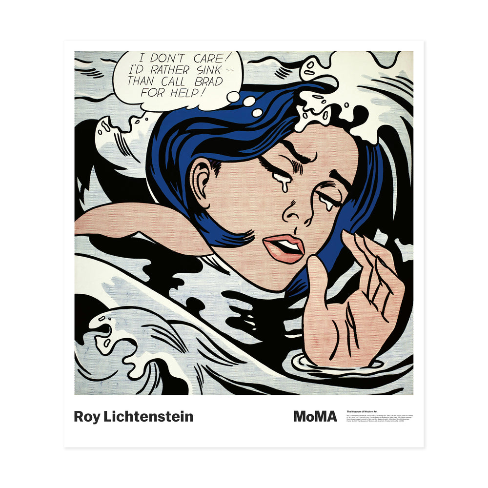 Poster Lichtenstein: Drowning Girl