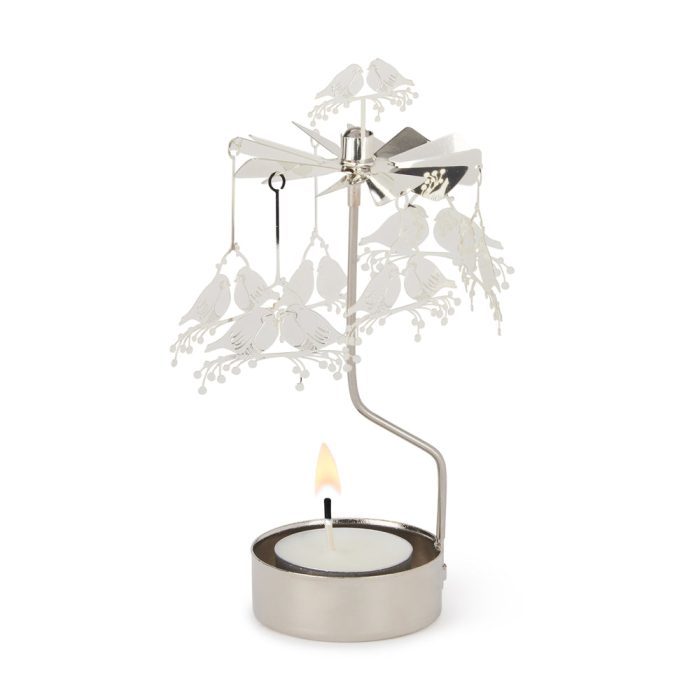 Rotary Birds Tea Light Candle Holder