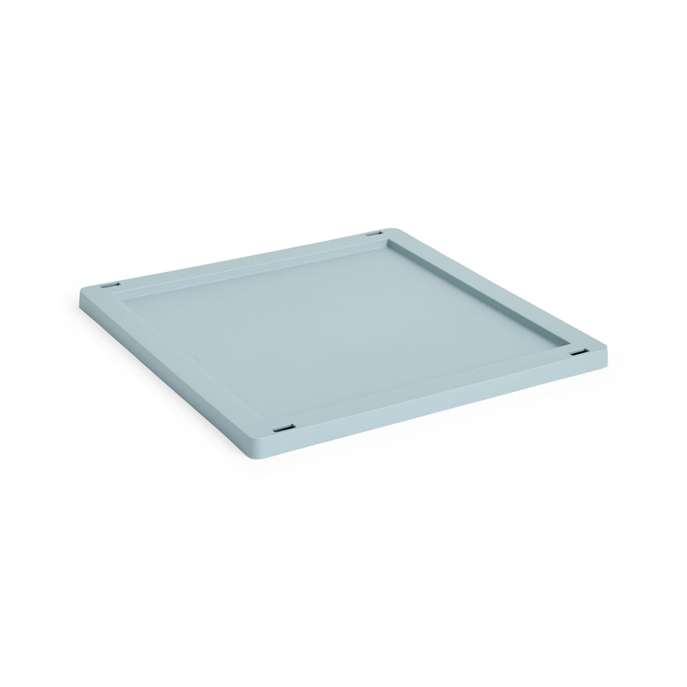 HAY Recycled Storage Bin Collapsible Plastic Lid – Dusty Blue