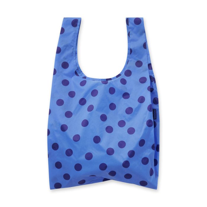 Baggu Recycled Nylon Standard Tote Bag – Blue Polka Dot