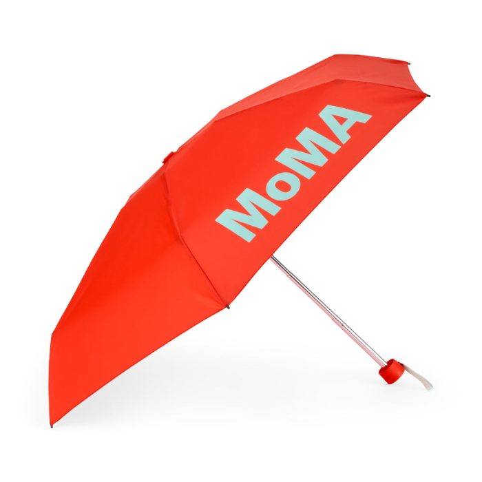 Colorful MoMA Umbrella – Red/ Light Blue
