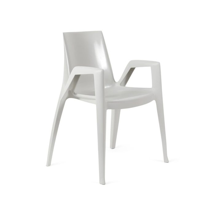 ArcoBellini Stacking Chair from Heller – Gray Pearl