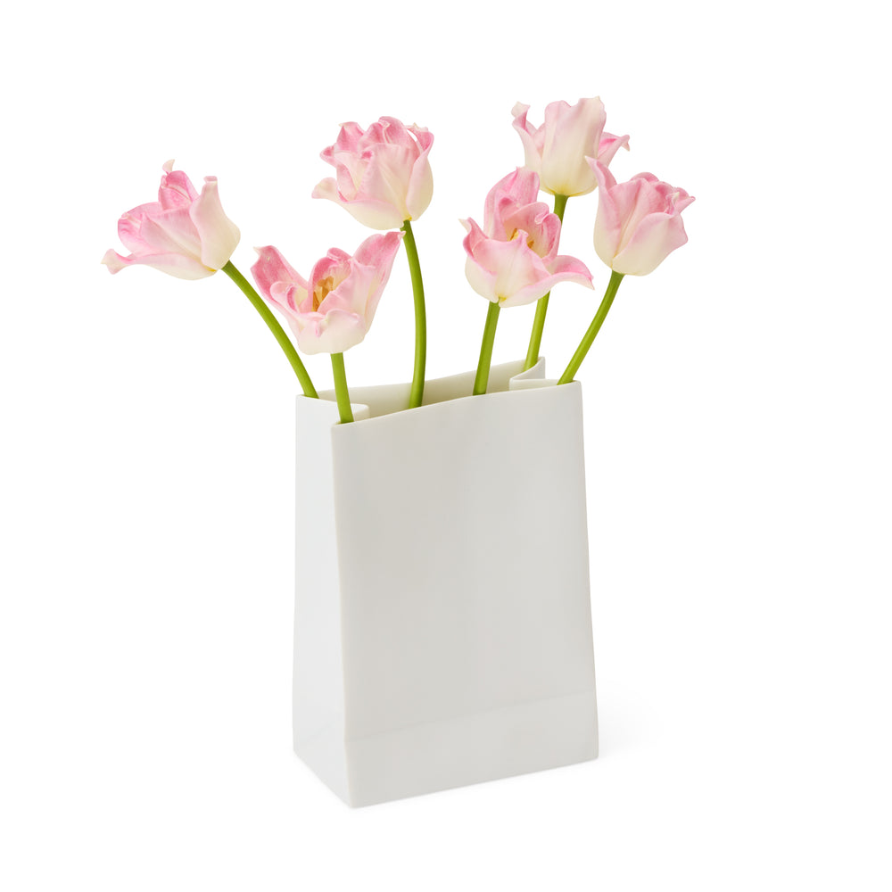 Paper Bag Porcelain Vase
