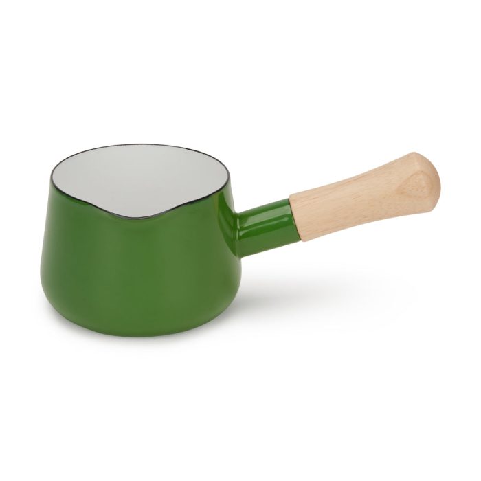 Porcelain Enamel Milk Pan – Green