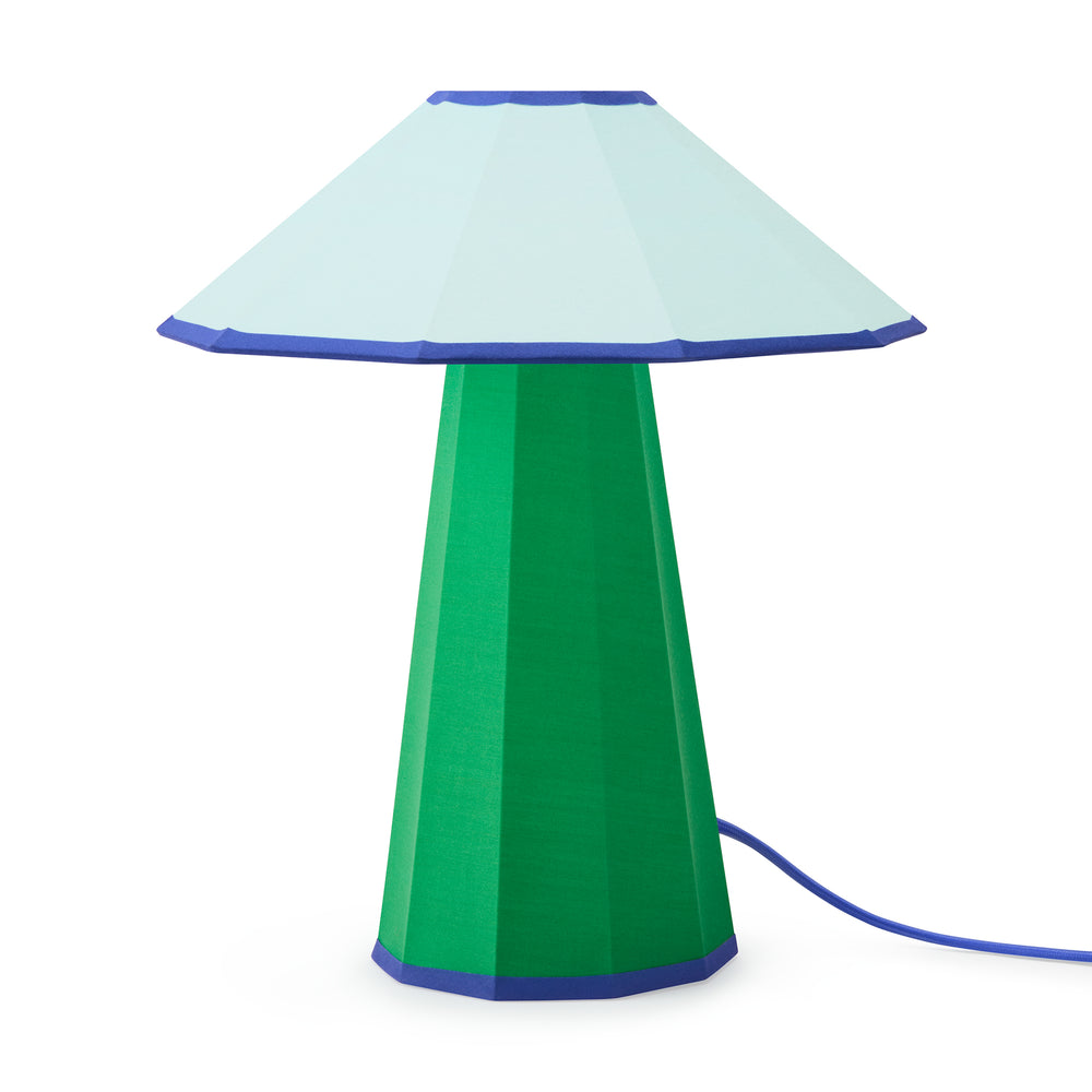 Trimme Table Lamp – Green/ Light Blue