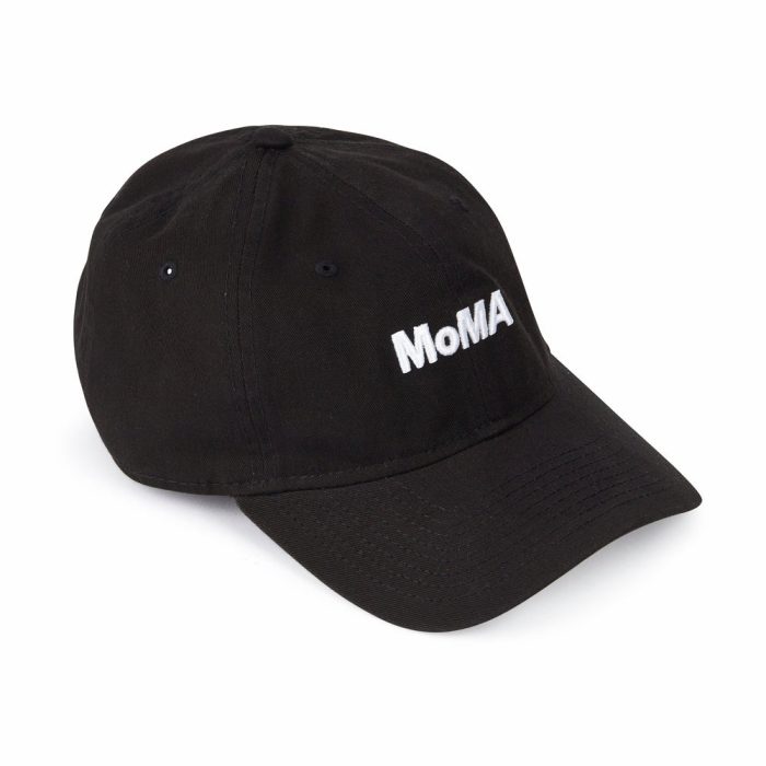 Colorful MoMA Adjustable Baseball Cap – Black