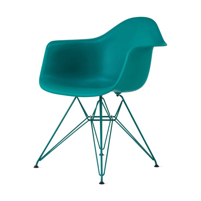 Herman Miller x HAY Eames Molded Recycled Plastic Armchair – Mint Green