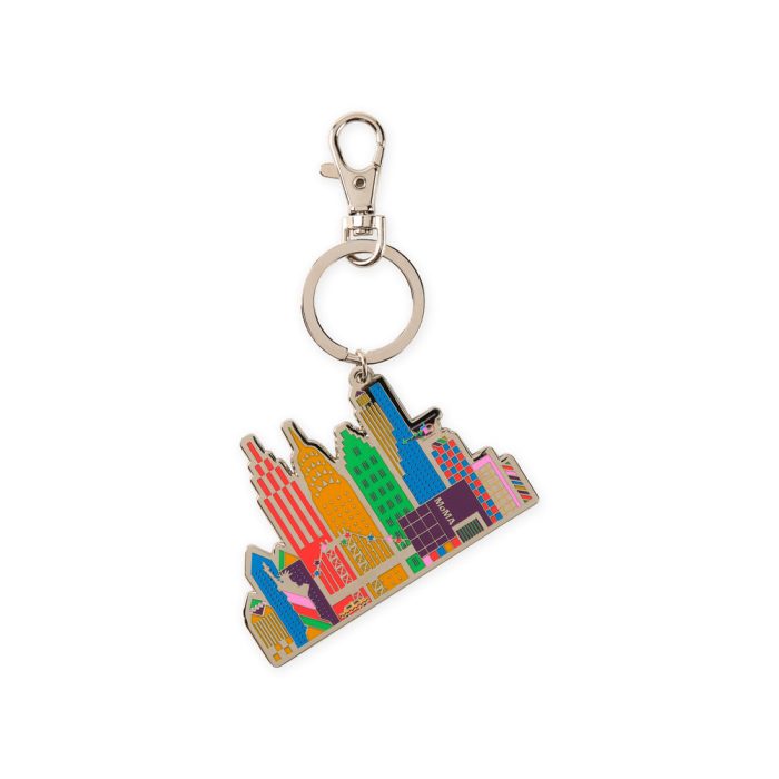 MoMA Pattern Skyline Enamel Keyring