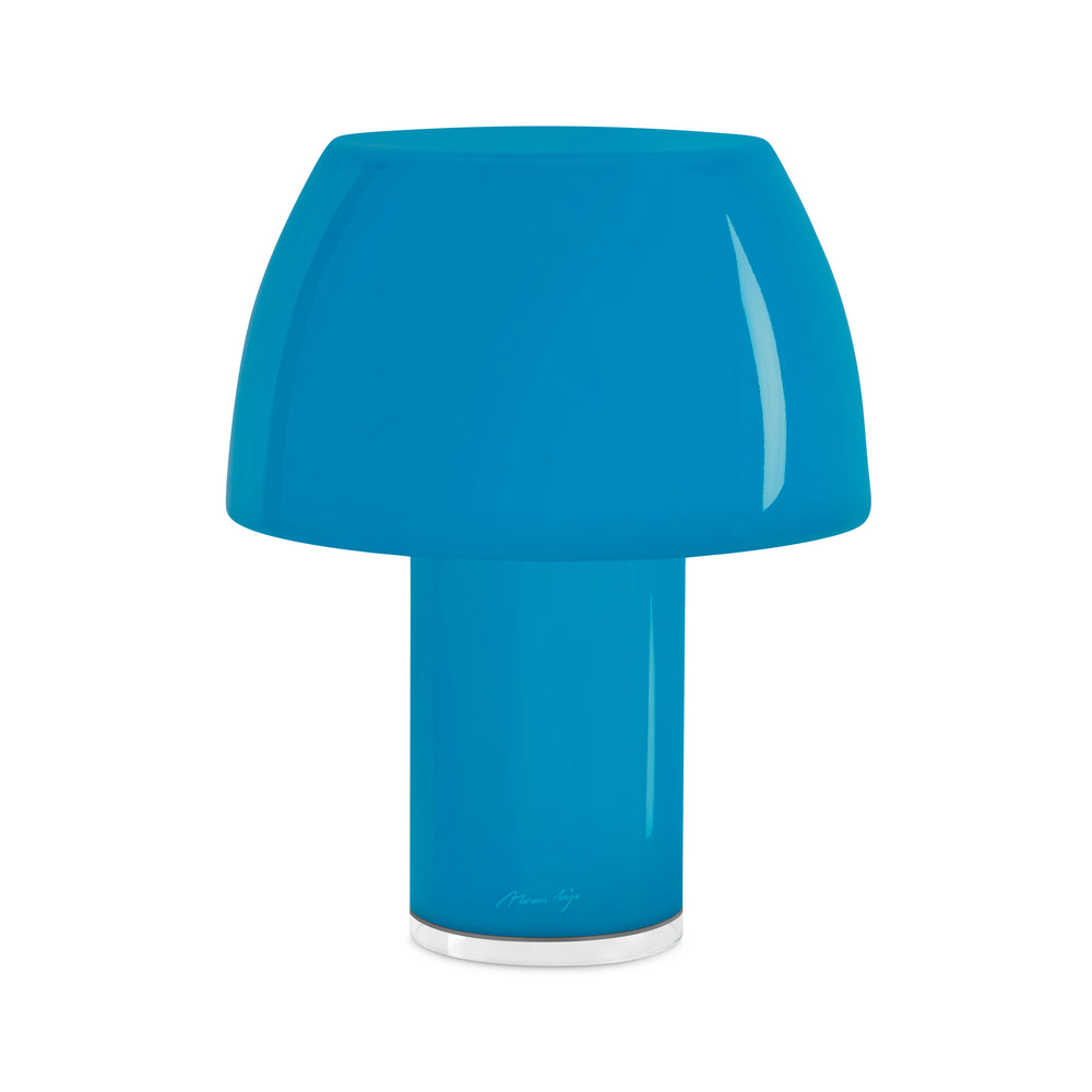 Lorosae Portable Glass Table Lamp – Blue