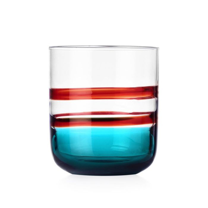 Ichendorf Milano Gesti Tumbler – Bordeaux/ Light Turquoise