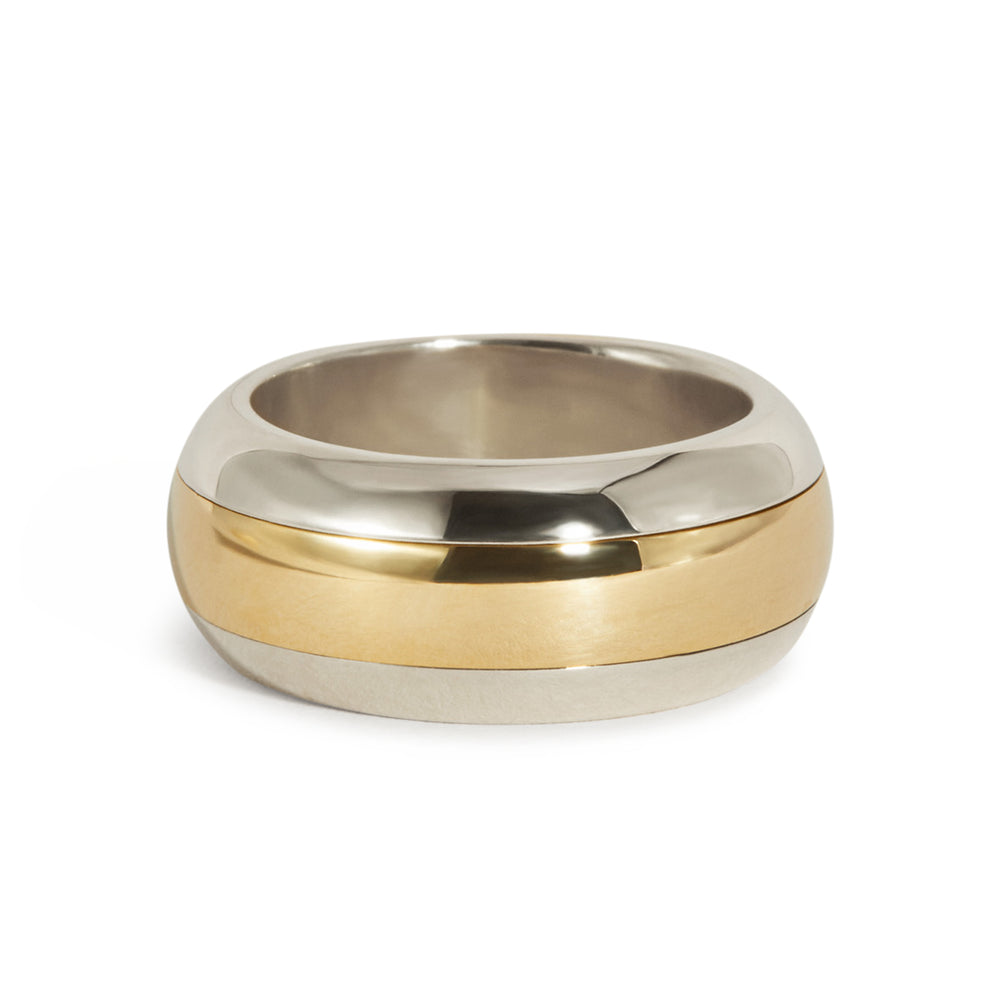 Pivot Ring II – 14k Yellow/ 14k White Gold