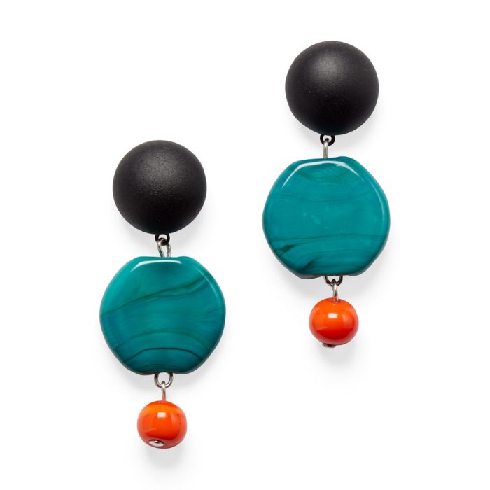 Murano Drop Earrings – Turquoise
