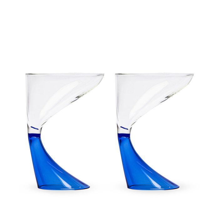 Arch Cocktail Glasses – Set of 2 – Blue