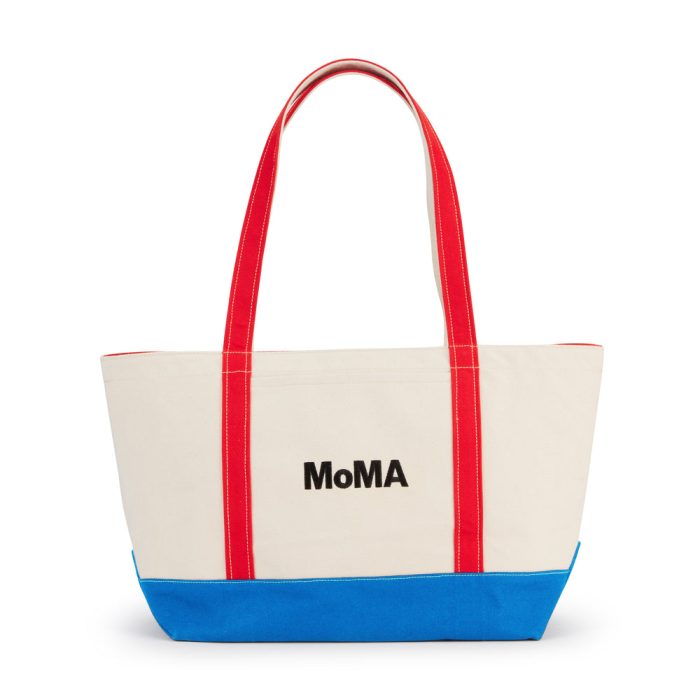 MoMA Baggu Heavyweight Canvas Tote – Red/ Blue