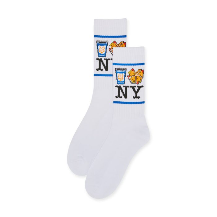 NYC Food Icons Socks – Blue