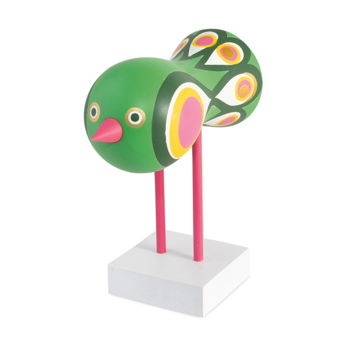 Lisa Larson Wooden Bird Object – White Base