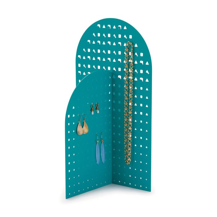 Modern Geometry Jewelry Stand – Teal