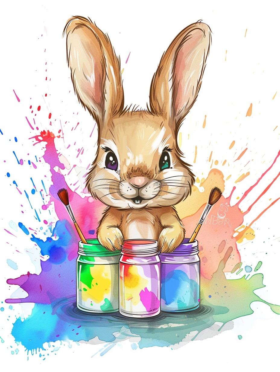 Artist Bunny