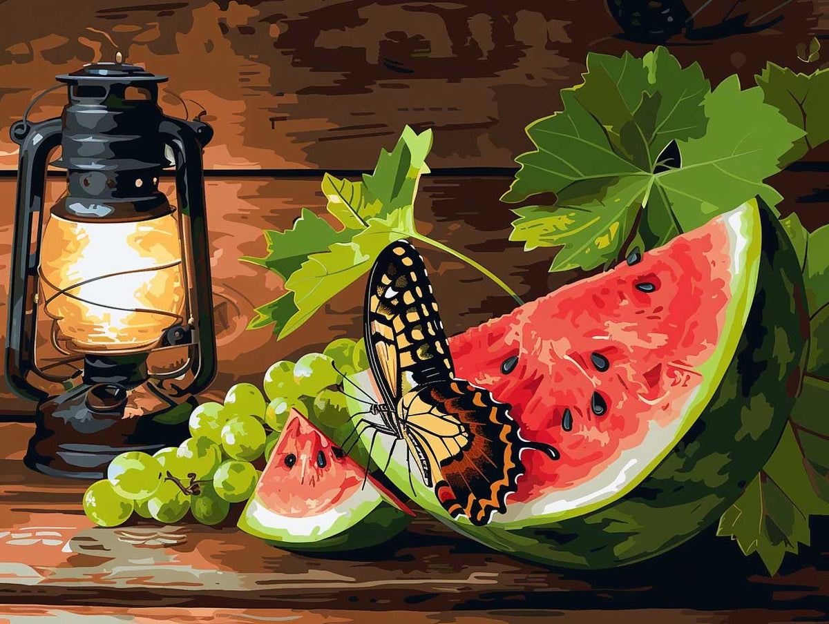 Glowing Lantern & Butterfly