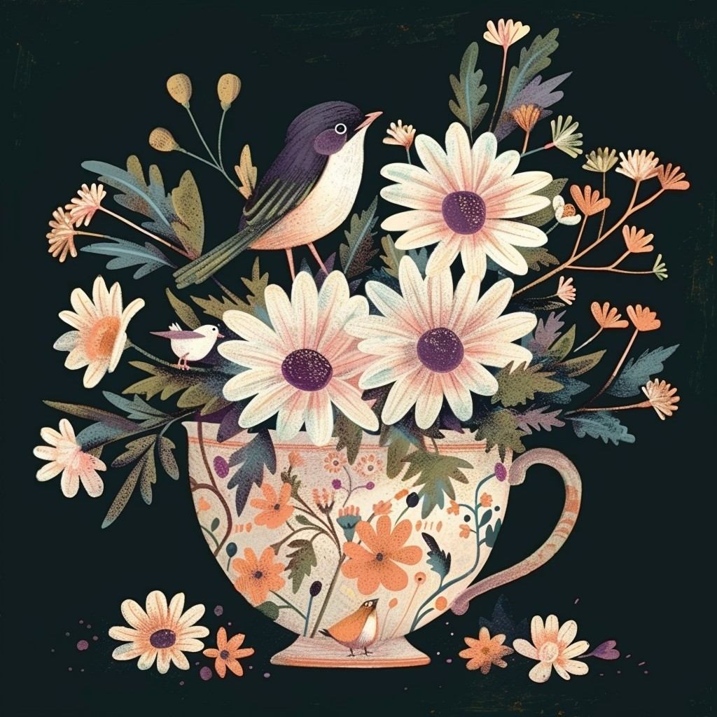 Nocturnal Teacup Garden