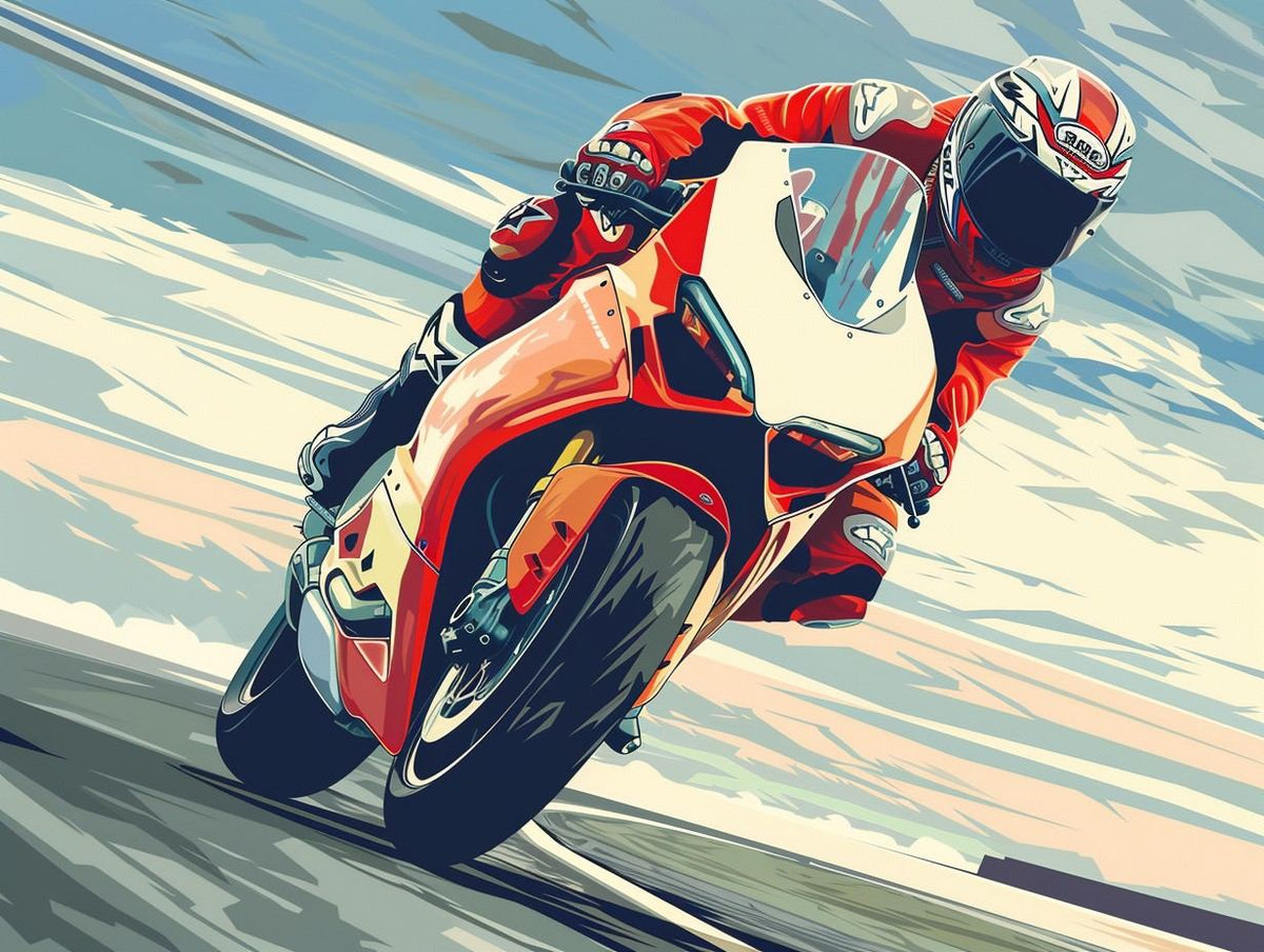 Racing Motorcycle Rider