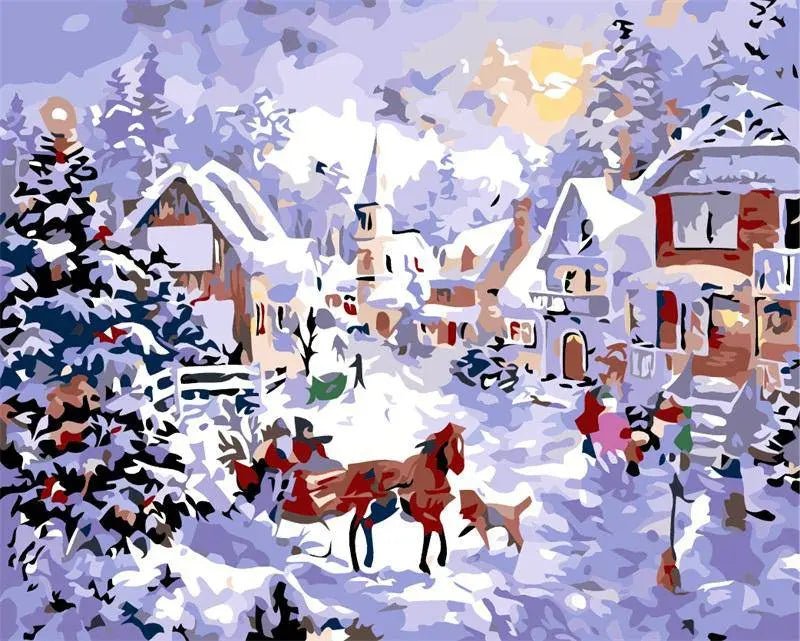 A Christmas Evening Outside