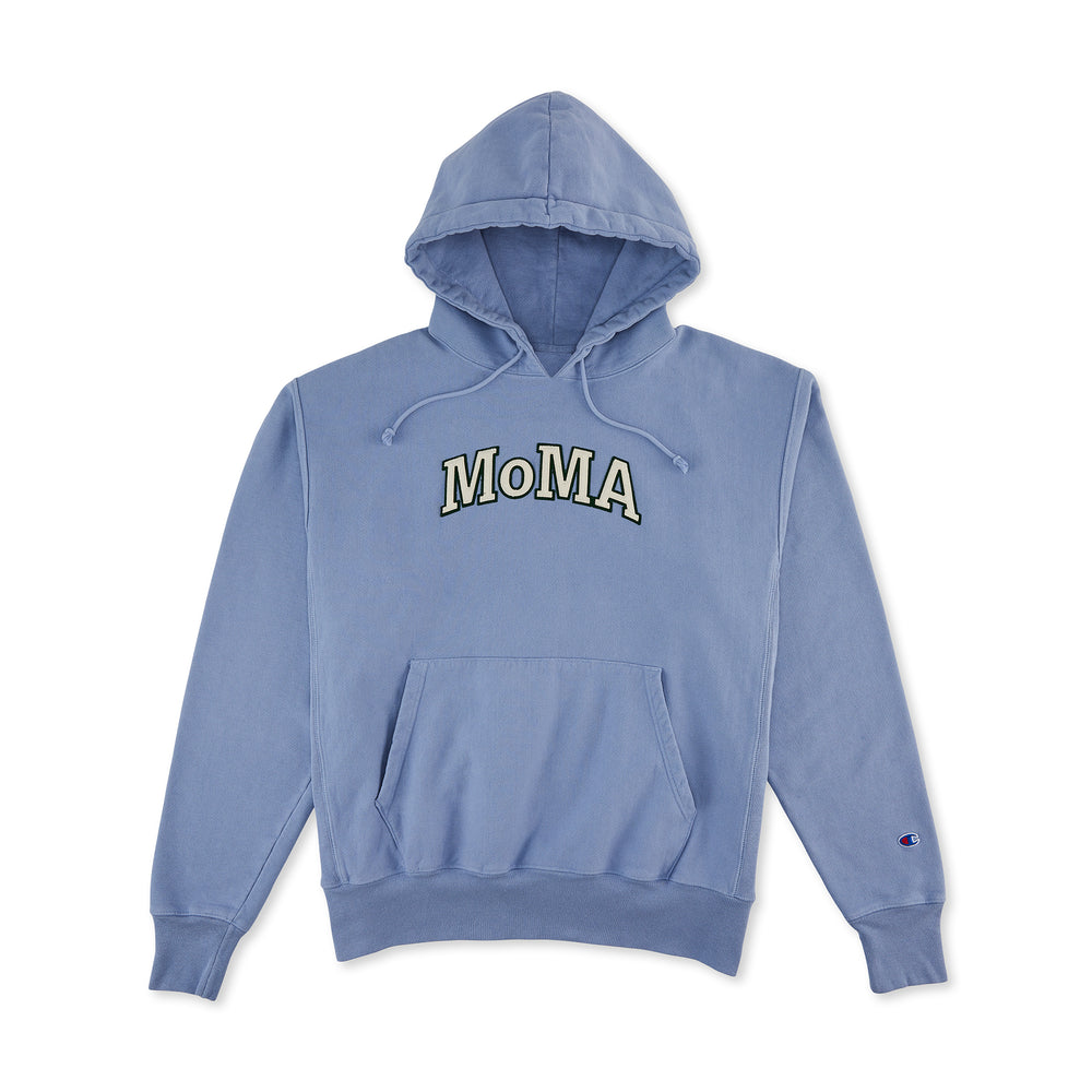 Champion Garment-Dyed Hoodie – MoMA Edition – Wildflower Pale Blue