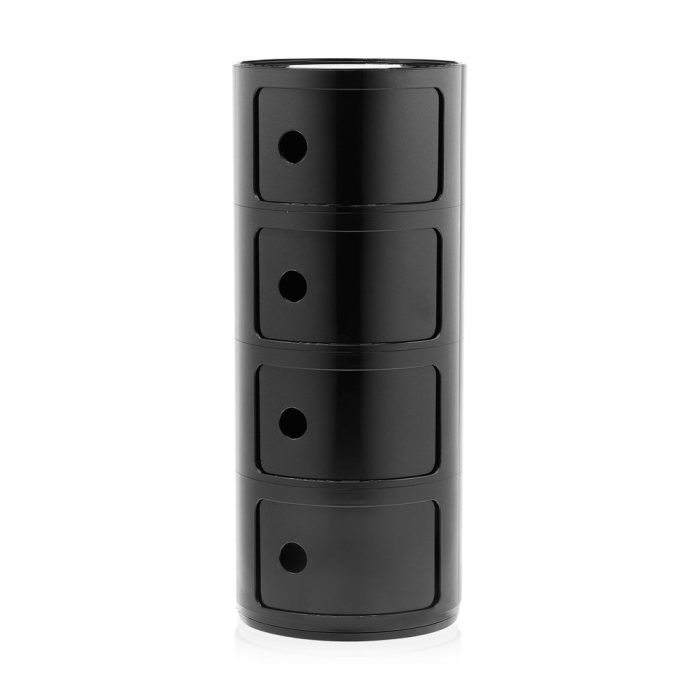 Kartell Componibili 4 Tier Storage – Black