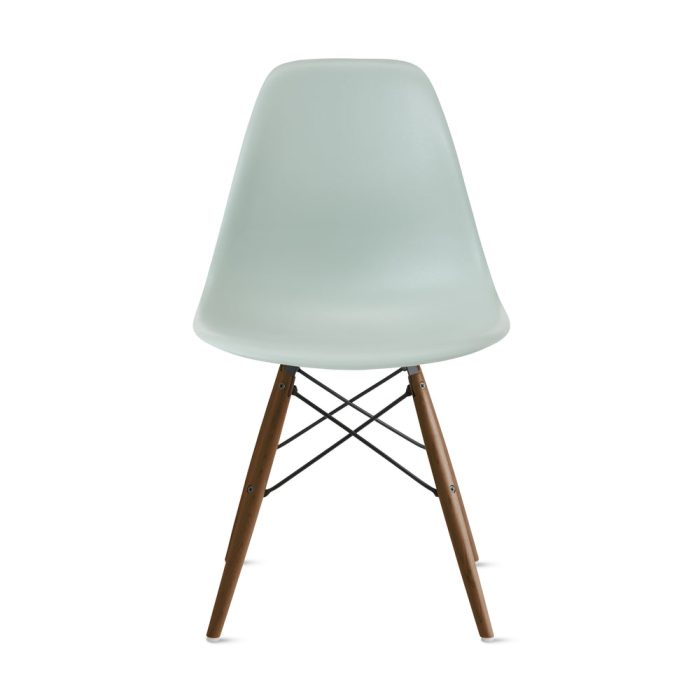 Eames Molded Recycled Plastic Side Chair – Gray Green