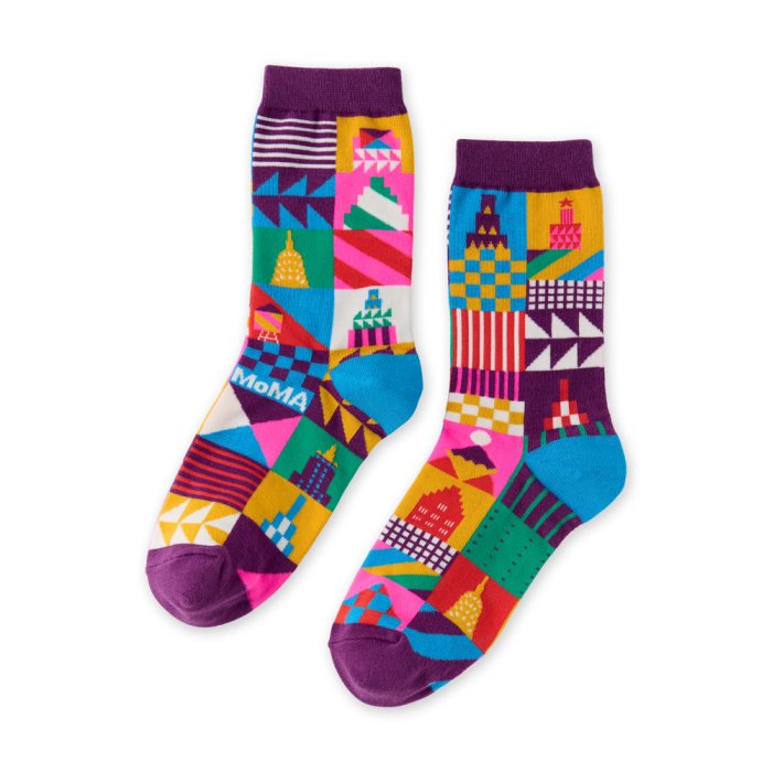 MoMA Pattern Skyline Crew Socks