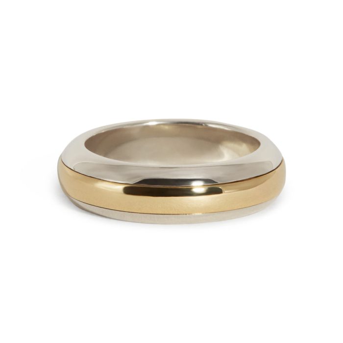 Pivot Ring I – 14k Yellow/ 14k White Gold