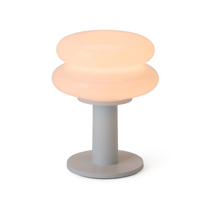 Snowman 15 Portable Lamp – White/ Ice Blue