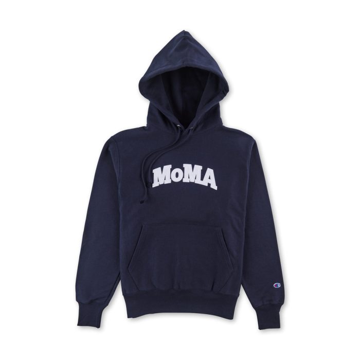 Champion Hoodie – MoMA Edition – Navy/ White