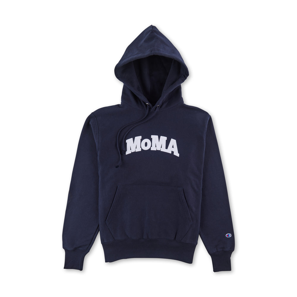 Champion Hoodie – MoMA Edition – Navy/ White