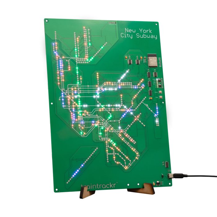 Traintrackr NYC Subway Circuit Board 2.0 – Green