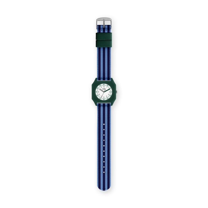 Mini Kyomo Watch – Blue/ Green Stripes