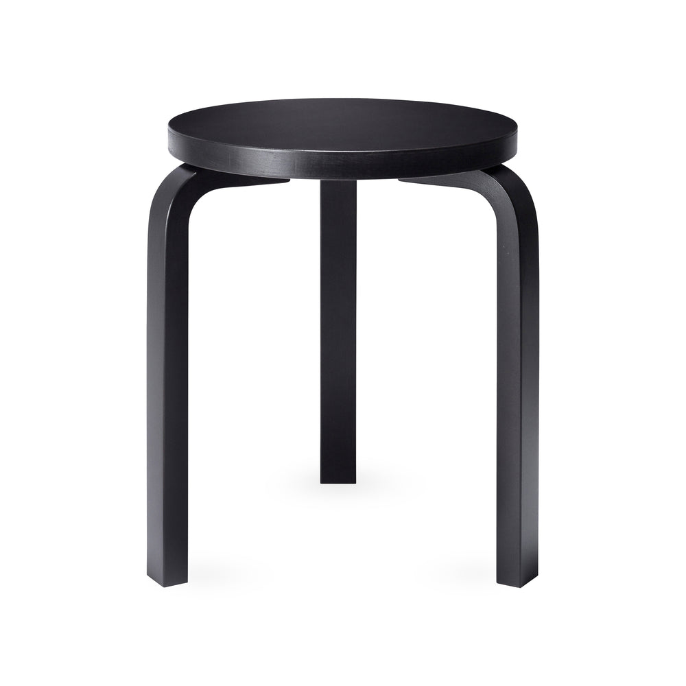 Artek Aalto Stacking Stool 60 – Black/ Black
