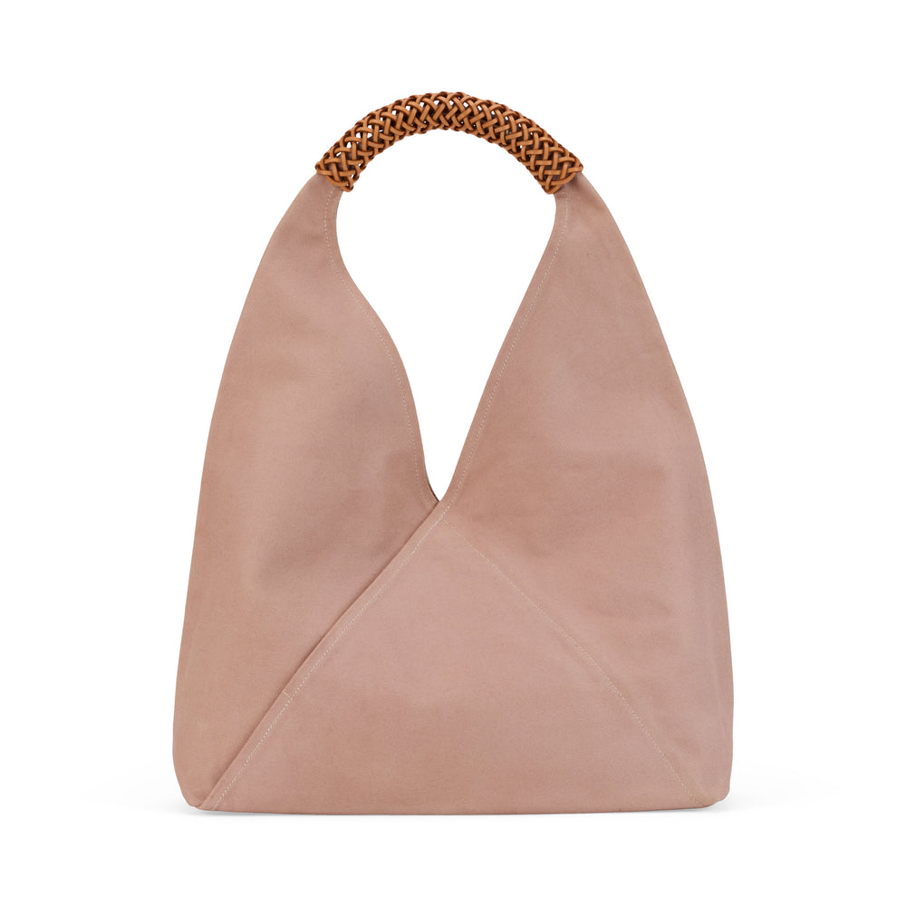 Kamaro’an Natural Dyed Woven Triangle Tote Bag – Purple