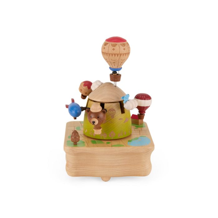 Hot Air Balloon Wooden Music Box