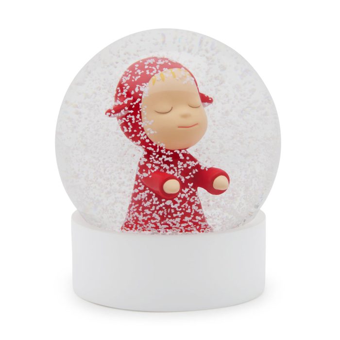 Yoshitomo Nara Little Wanderer Snow Globe – Red