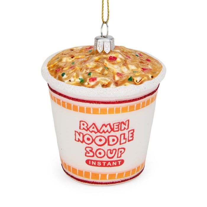 NYC Glass Holiday Ornament – Cup O’ Noodles