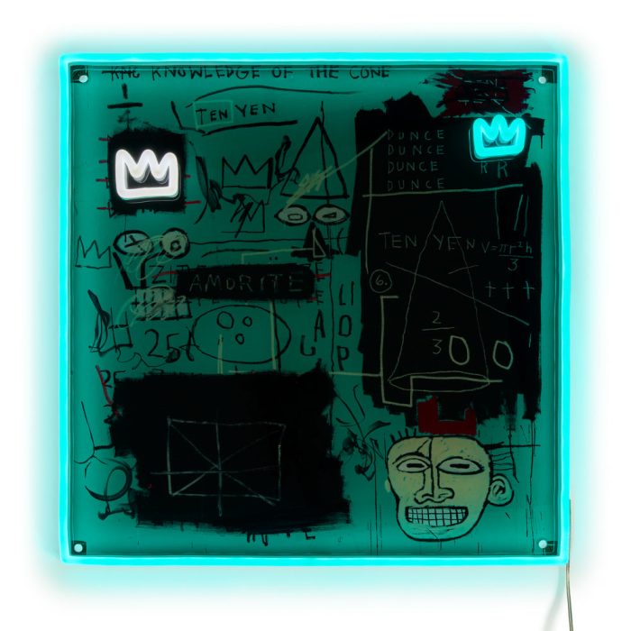 Yellowpop Jean-Michel Basquiat Equals Pi Neon Sign