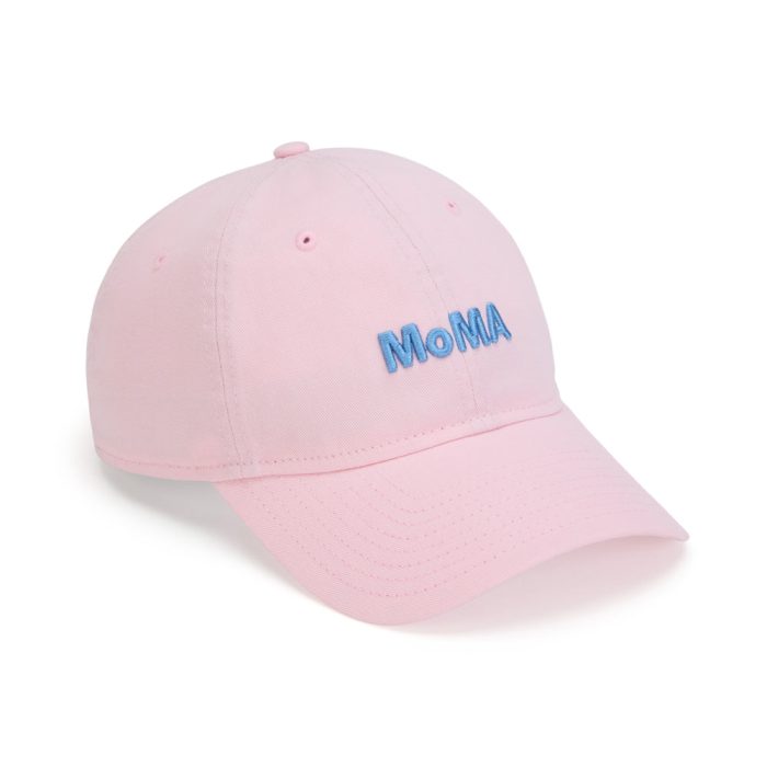 Colorful MoMA Adjustable Baseball Cap – Pink/ Light Blue