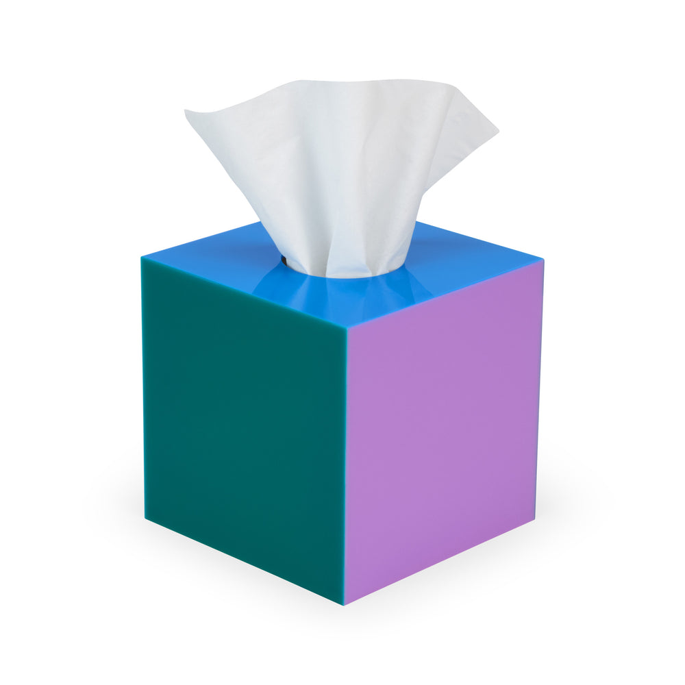 MoMA Colorplay Tissue Box Holder – Cool