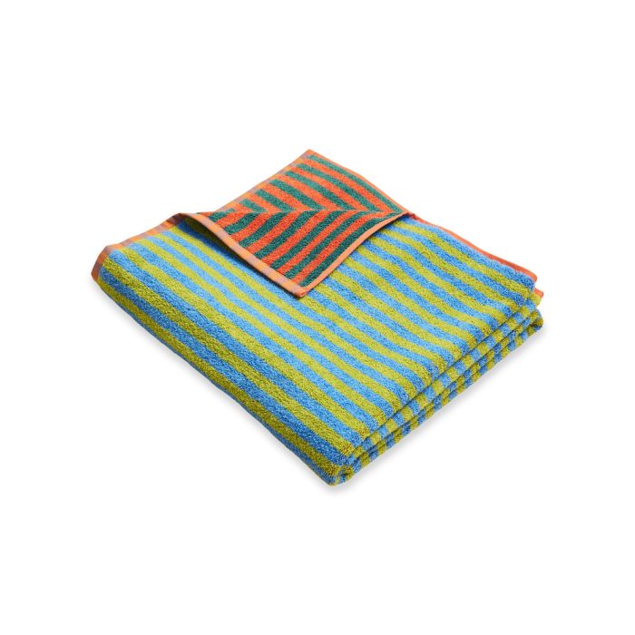 Dusen Dusen Insect Stripe Towel – Grasshopper