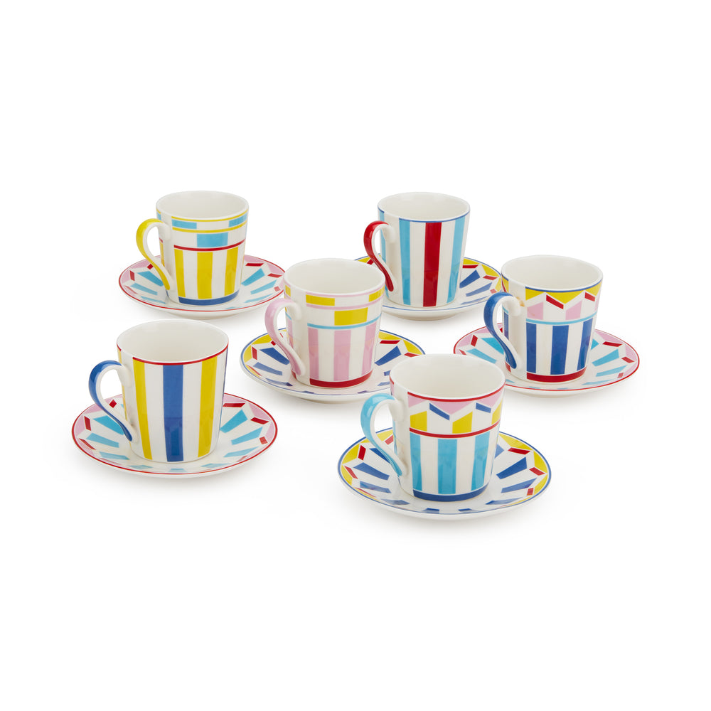 Geocromia Porcelain Dinnerware – Espresso Cup Set of 6